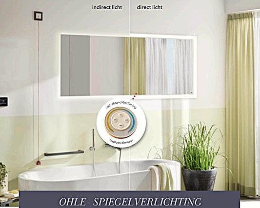 THERON® Reflect infrarood spiegelverwarming met direct LED-verlichting – badkamer