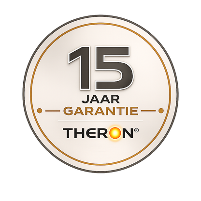 Logo 15 jaar garantie THERON infrarood paneel