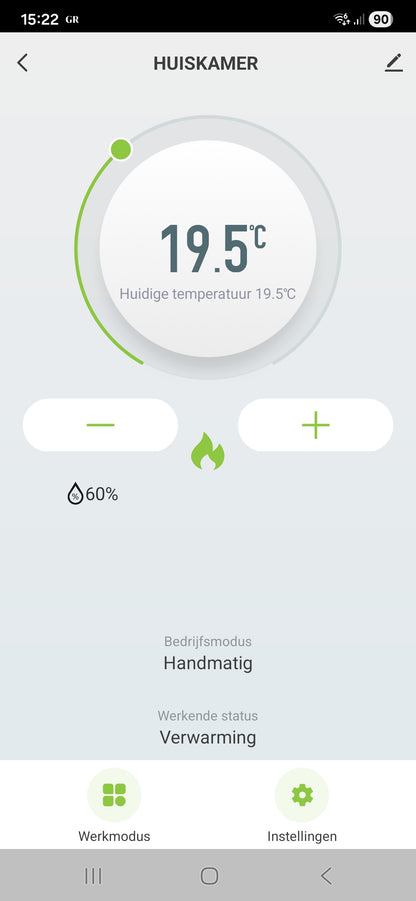 Wifi-ZigBee thermostaat incl. app Draadloos Opbouw
