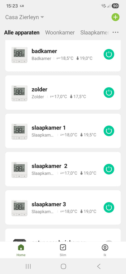 Wifi-ZigBee thermostaat incl. app Draadloos Opbouw
