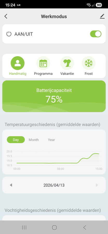 Wifi-ZigBee thermostaat incl. app Draadloos Opbouw