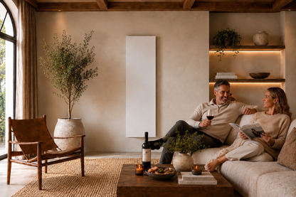 THERON FLAT elektrisch infraroodpaneel voor de woonkamer wit 2