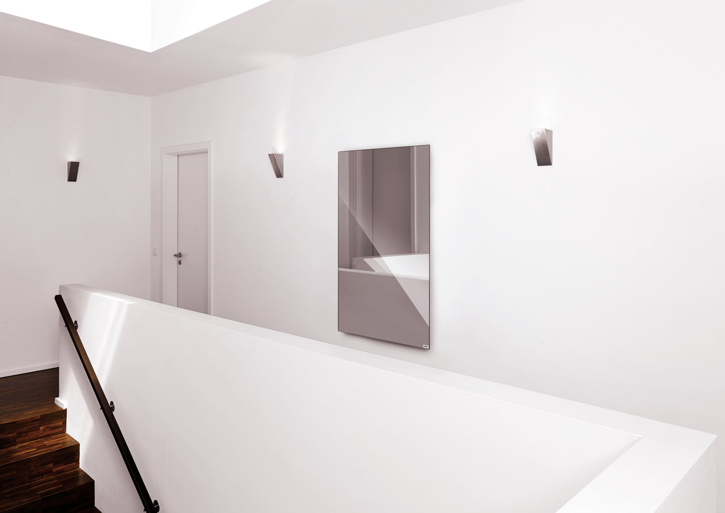 THERON® Reflect infrarood spiegelverwarming in hal – kristalhelder glas zonder condensatie