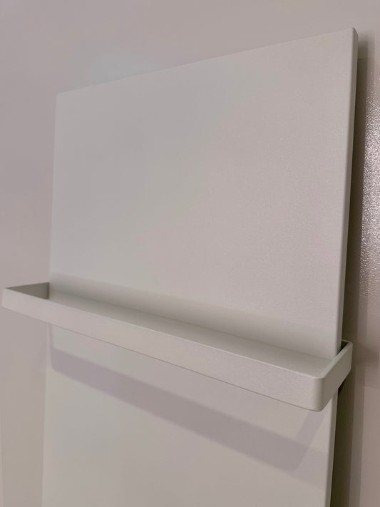 THERON® Termoluxo infraroodpaneel  wit handdoekdroger voor de badkamer, matwit verticaal
